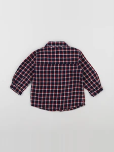 Boutchou - chemise bleu - 12 mois
