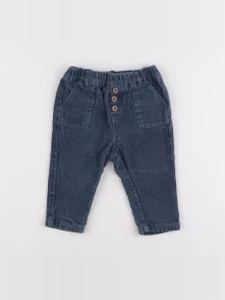 Vertbaudet - pantalon bleu - 9 mois