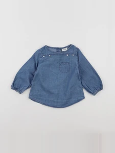Tape à l'oeil - blouse bleu - 9 mois
