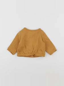Vertbaudet - sweat jaune - 3 mois