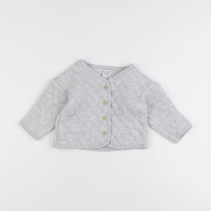 Vertbaudet - sweat gris - 12 mois