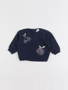 Tape à l'oeil - sweat bleu - 6 mois