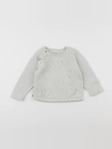 Vertbaudet - pull blanc - 12 mois