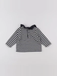 Petit Bateau - tee-shirt beige, bleu - 6 mois