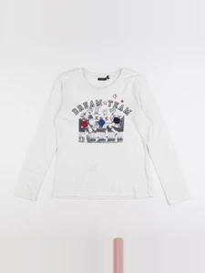 IKKS - tee-shirt blanc - 10 ans