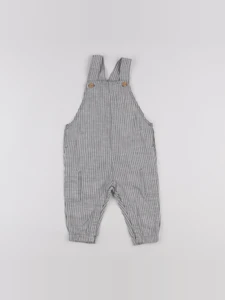 H&M - salopette gris - 6/9 mois