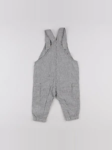 H&M - salopette gris - 6/9 mois