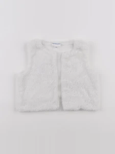 Vertbaudet - gilet blanc - 12 mois