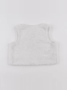Vertbaudet - gilet blanc - 12 mois