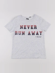 IKKS - tee-shirt gris - 10 ans