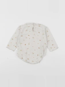 Zara - body à col beige - 1/3 mois
