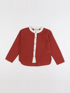 Bandits à la crème - chemise rouge, beige - 6 ans