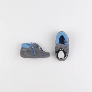 Isotoner - chaussons bleu, gris - pointure 20