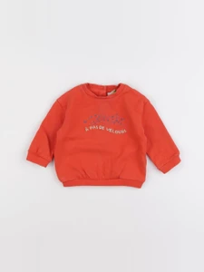 Tape à l'oeil - sweat orange - 9 mois