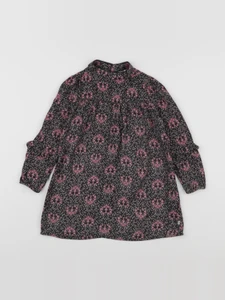 IKKS - robe noir, rose - 3 ans