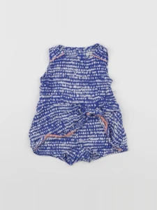 IKKS - combinaison bleu, rose - 6 mois
