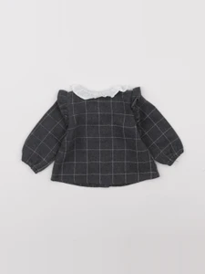 Carrément Beau - blouse gris - 6 mois