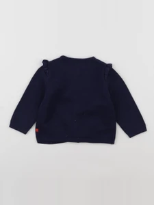 Cadet Rousselle - gilet bleu - 12 mois