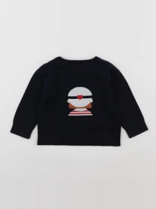 Jacadi - pull bleu - 12 mois
