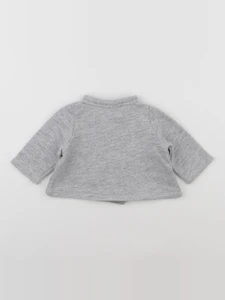 Petit Bateau - gilet gris - 6 mois