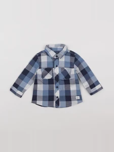 La Redoute - chemise blanc, bleu - 6 mois