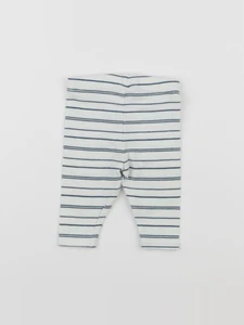 Vertbaudet - legging blanc, bleu - 1 mois