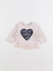 IKKS - sweat rose - 3 mois