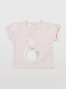 Billie Blush - tee-shirt rose - 6 mois