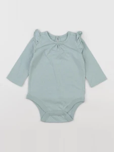 GAP - body bleu, argent - 3/6 mois