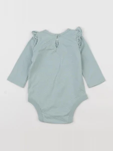 GAP - body bleu, argent - 3/6 mois