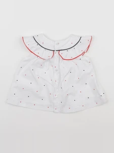 Jacadi - blouse blanc - 6 mois