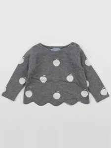 Jacadi - pull gris - 6 mois