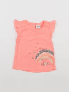 Tape à l'oeil - tee-shirt orange - 6 mois