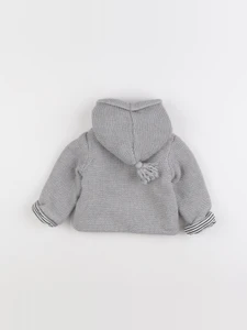 Cyrillus - veste doublé gris - 6 mois