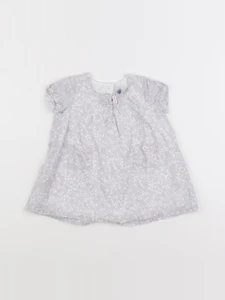 Petit Bateau - robe gris - 3 mois