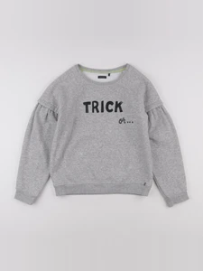 IKKS - sweat imprimé au dos gris - 12 ans