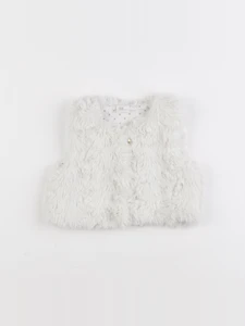 H&M - gilet blanc - 3/6 mois