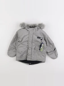 IKKS - parka gris, argent - 6 mois