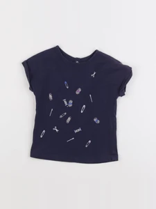 Boutchou - tee-shirt bleu - 18 mois