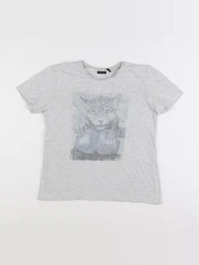 IKKS - tee-shirt gris - 10 ans