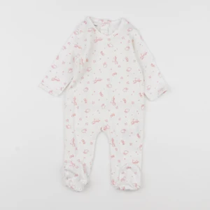 Vertbaudet - pyjama coton rose - 6 mois