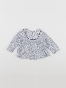 Jacadi - blouse bleu - 6 mois