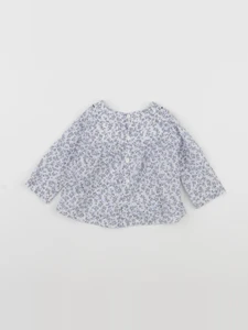 Jacadi - blouse bleu - 6 mois
