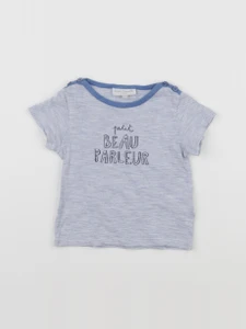 Cadet Rousselle - tee-shirt bleu - 6 mois