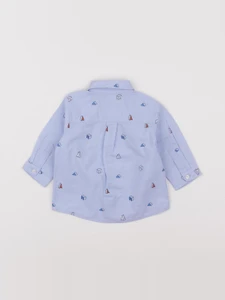 Jacadi - chemise bleu - 6 mois