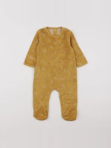 Vertbaudet - pyjama velours jaune - 12 mois