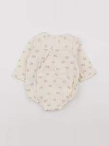 Vertbaudet - combinaison beige - 3 mois