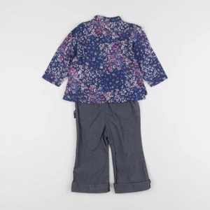 IKKS - ensemble gris, bleu - 12 mois