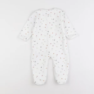 Vertbaudet - pyjama velours blanc - 6 mois