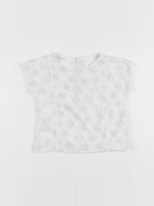 Boutchou - blouse blanc - 12 mois